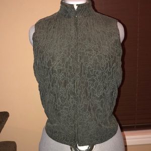 Eileen Fisher green vest